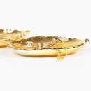 Fine trendy Jewelry plate storage tray ceramic key plate electroplating gol R2E1