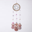 Shells Dream Catcher Round Bright Shell Wind Chimes Home Car Decor Ornament