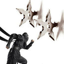 Coat Hooks Ninja Star Shape Stainless Steel Creative Wall Door Hook Clothes R6K8