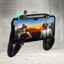 Mobile Game Controller Gamepad Fire Button Aim Key L1 R1 Trigger w/Stand Holder