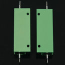 2Pcs 100W 16 Ohm 5% Aluminum Shell Wire Wound Resistors Green U3M3