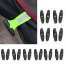 20pcs Outdoor Awning Tent Fly Canopy Door Curtain Fasten Roll Tie Buckle