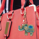 5Pcs Diy Full Special Shaped Diamond Painting Elephant Cartoon Keyring Keyc