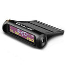 Solar TPMS Wireless Car Tire Pressure LCD Monitoring System Clock LCD Time Date