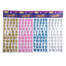Letter A-Z Alphabet Glitter Self Adhesive Crystals Stickers Stick On DIY WO TGX