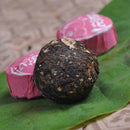 50pcs 10 Flavors Mini Yunnan Raw Ripe Puer Tea Lotus Rice Lemon with Gift Bag