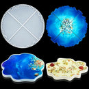 3 Pieces Silicone Coasters Mold Irregular Coaster Molds Epoxy Casting Mold  O2Q2