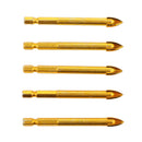 5X 10mm Tungsten Carbide Drill Bits For Cross Spear Head Porcelain Ceramic