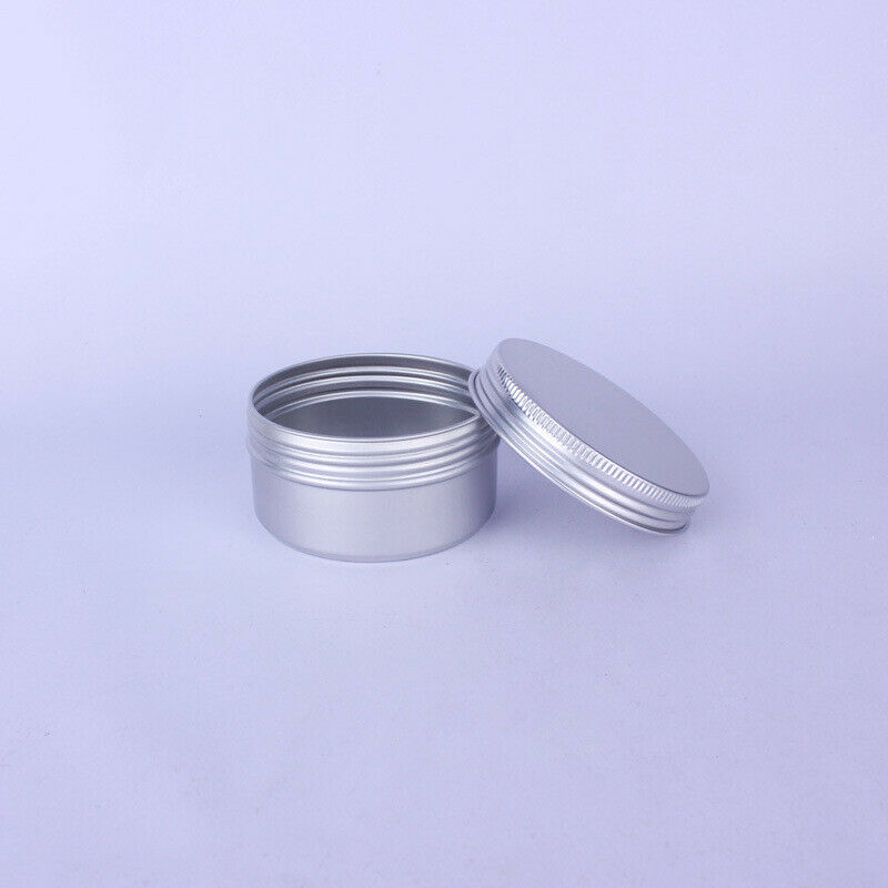 12 Pack 80Ml Tins Containers Tea Aluminum Box Round Metal Lip Balm Balm Sto L4N6