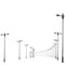 10 MODELS LED LIGHTING POST TRAIN METAL LAMP GARDEN PARK STREET