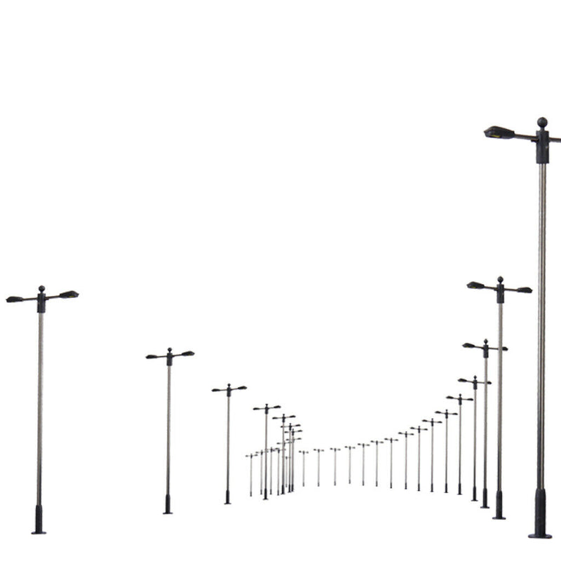 10 MODELS LED LIGHTING POST TRAIN METAL LAMP GARDEN PARK STREET
