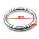 5pcs Mini Circle Round Carabiner Spring Snap Clip Hook AU Hiking Keychain A6H0