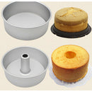 6" Aluminum Hollow Chiffon Cake Mold Angel Food Cake Pan Mould DIY Reusable