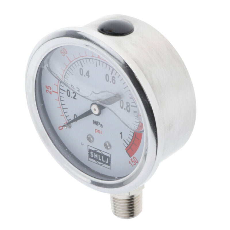Radial Pressure Gauge Air Water Oil Pressure Gauge Hydraulic 1 / 4G 1MPa