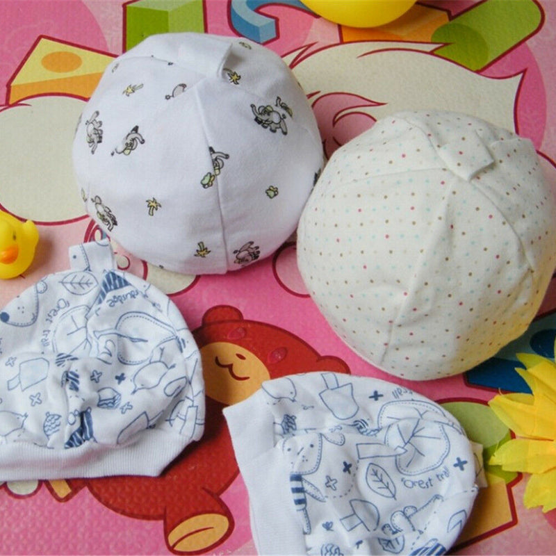 Newborn Toddler Baby Boys Girls Cotton Hat Soft Cap 0-3 Months NTJ SJ3C MO