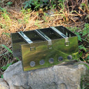Outdoor Stove Portable Stainless Steel Lightweight Wood Stove Outdoor Cooki