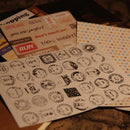 6x Retro DIY Calendar Paper Stickers for Scrapbooking Diary Planner StickyME