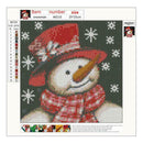 5D DIY Full Drill Diamond Painting Christmas Snowman Cross Stitch Embroider