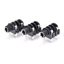 6.35mm Stereo Mono Microphone Phone Jack PCB Switch Socket Panel Chassis Mo- OZ