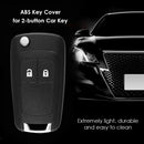 2 Button Car Key Shell Replacement for Chevy Buick Opel Blank Blade Key Fob Case