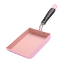 Japanese Aluminum Non-Stick Fry Pan Tamagoyaki Omelette Cookware 5"x7" Pink