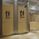 Removable Bathroom Door Wall Stickers Man Woman Toilet Sign Paste A