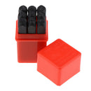 9 Pieces 8mm Steel Metal Punch 0-9 Number Stamp Stamping Kit Set With Red Case