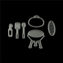 Vivid 6X Weekend BBQ Grill Cutting Dies DIY Photo Album Embossing Paper Cards MO