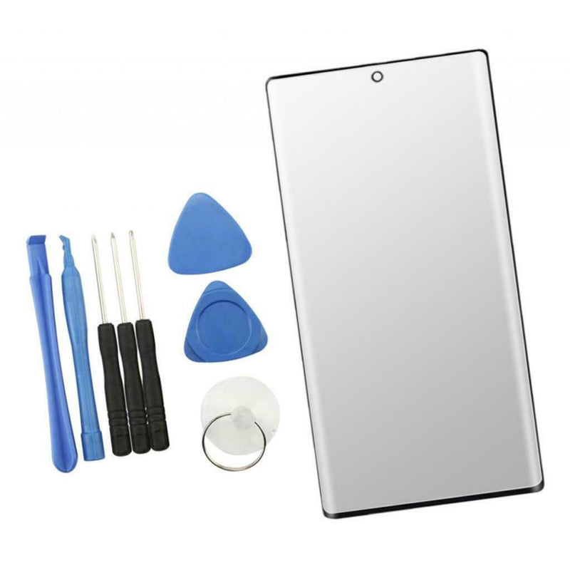 New LCD Front Screen Outer Glass Lens Replacement Part + A Set of Tools for