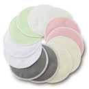 Organic Bamboo Nursing Pads (12 Pack) with Bonus Laundry Bag By - Washable