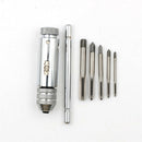M3-M8T-HandleRatchet Tap Wrench Machinist Tool With 5Pcs Screw Thread Plug 3C
