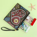 DIY Heart Special Shaped Diamond Painting Women Wristlet Bag Zipper Wallet