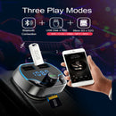 Wireless Car Bluetooth 4.2 MP3 Player Handsfree Calling Dual USB Car Charger