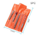 5pcs/set Threaded Triangle Tungsten Steel Wall Tile Concrete Drilling Bit