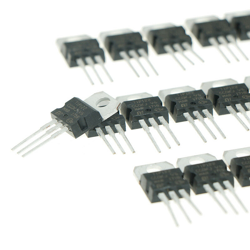 25Pcs TIP122 100V 5A DIP Power Transistor for General Purpose Amplifier B Gw