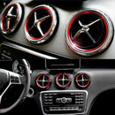 For 2013-18 Mercedes Benz GLA Class Red Aluminum Car Air Vent Outlet Ring Trims