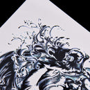 1Pc Makeup Tiger Tattoo Arm Body Art Waterproof Temporary Tattoo Stickers Gw