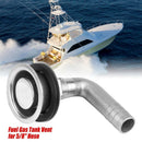Marine Boat Fuel Tank Vent 5/8 inch Hose 90 Degree Fuel Vent 316 Stainless  E3U8