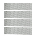 4 Pieces EVA Surfing SUP Skimboard Surfboard Traction Pad Bar Grips Grey