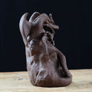 Ceramic Backflow Incense Burner Censer Home Decor Dragon Incense Holder Bur X8Q3