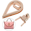 1X Water Drop Shape Clasp Turn Lock Twist Locks Diy Leather Handbag Bag Hardw Gw