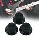 3pcs Plastic Electric Guitar Volume Adjusting Rotary Knob Potentiometer Cap
