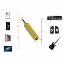 3.5mm Male to 6.5mm Female Stereo Mic Audio Headphone Jack Adapter Converter_kz