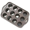 12 Cavity Mini Cheesecake Pan with 12 Pieces Removable Bottom F8C6