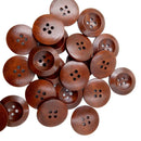 100x Handmade Wooden Buttons Round Fit Sewing Clothing Accessories 20m 25mm
