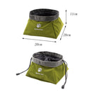 2-pc Travel Pet Bowls Collapsible Dul-use Water & Food Bowls for Dogs & Cats