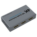 E21 4K HDMI 1.4 Switch 2 In 1 Out w/ Optical SPDIF + 3.5mm Audio Extractor  A