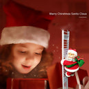 Electric Ladder Santa Claus Toys Christmas Ornaments Desktop Decorations A