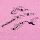 Belly Button Dangle Rings Crystal Jewelry Barbell Navel Ball Bar Body Piercing w