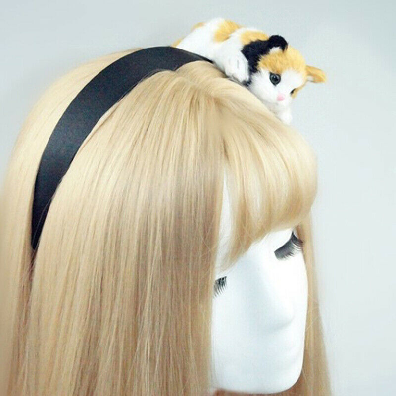 Christmas Gift Women Hair Accessories Cute Cat Headband Sweet Party Plush Lo Ew